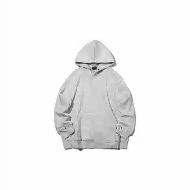 我是大卫 连帽纯色基础款慵懒风套头宽松休闲口袋卫衣 男女同款