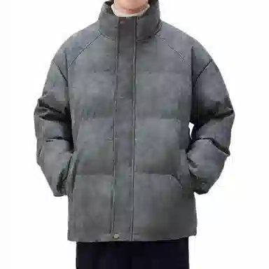 贵色 落肩袖立领保暖棉服 男款