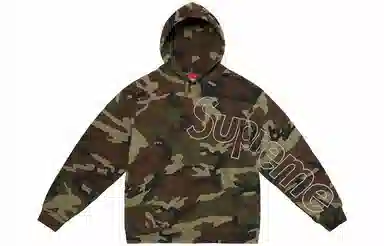 Supreme FW21 Week 18 Reflective Hooded Sweatshirt
