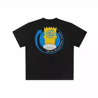 False Perception Graffiti Print Tee Black