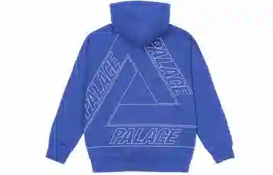 PALACE FW21 ULTIMO Jumbo Tri-Ferg Drop Shoulder Hood Navy Logo