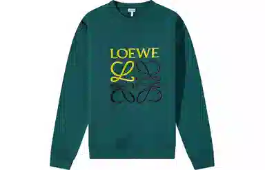 LOEWE Anagram Green Sweatshirt