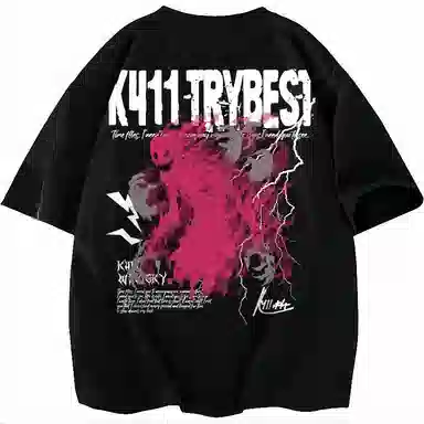 K411 Ghost Lightning Logo T-Shirt