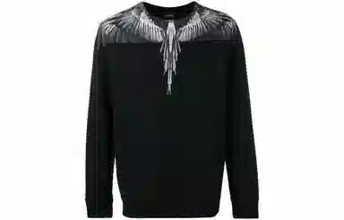Marcelo Burlon Feather Crewneck Sweatshirt Black