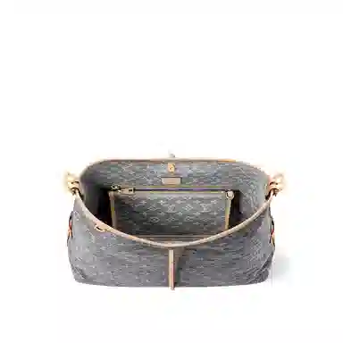 Louis Vuitton Carryall MM Monogram Gray Denim