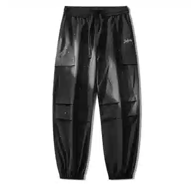 敦煌博物馆 美式复古纯色简约多口袋宽松束脚户外机能伞兵休闲工装裤 男女同款