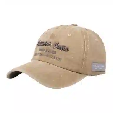 心水好物 水洗做旧复古小字母户外四季 棉 鸭舌帽 男女同款情侣款