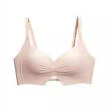 棉基因 简约防滑侧收副乳全罩杯无痕大胸显小防下垂薄款聚拢文胸 女款 组合装