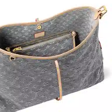 Louis Vuitton Carryall MM Monogram Gray Denim