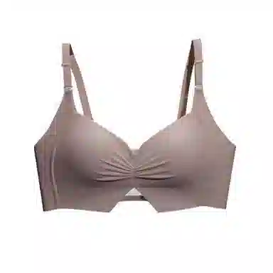棉基因 贴合简约防滑侧收副乳全罩杯无痕大胸显小薄款防下垂聚拢文胸 女款 组合装