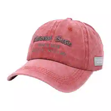 心水好物 水洗做旧复古小字母户外四季 棉 鸭舌帽 男女同款情侣款