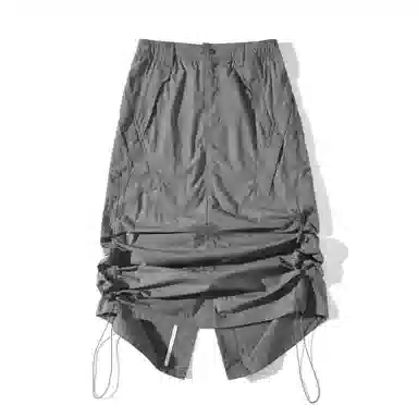 Lanqi Vintage Loose Fish Tail Skirt