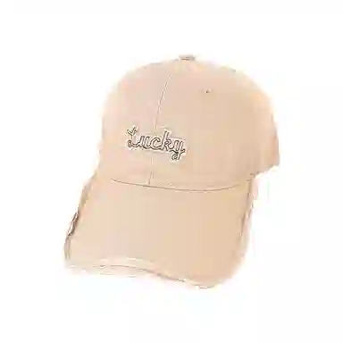 心水好物 做旧磨边字母大头围显脸小软顶宽檐 棉 鸭舌帽 男女同款情侣款