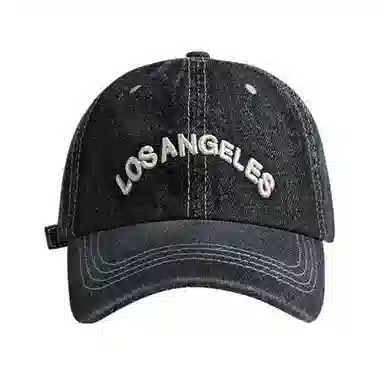 心水好物 水洗做旧显脸小户外防晒字母刺绣软顶百搭 棉 鸭舌帽 男女同款情侣款