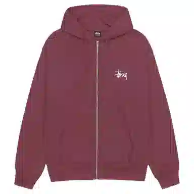Stussy SS22 Basic Stussy Zip Hood Logo