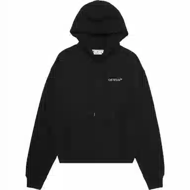 OFF-WHITE Logo Hoodie Black