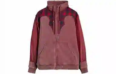 Maison Margiela x PENDLETON FW23 Bordeaux Hoodie