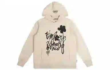 EMPTY REFERENCE Ink Flower Hoodie Cream