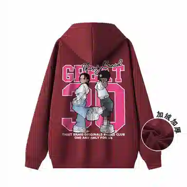 30BRAID Logo Print Hoodie