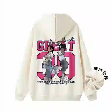 30BRAID Logo Print Hoodie