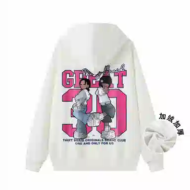 30BRAID Logo Print Hoodie
