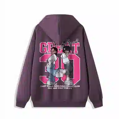 30BRAID Logo Print Hoodie