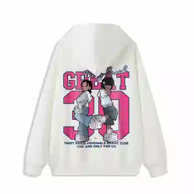 30BRAID Logo Print Hoodie