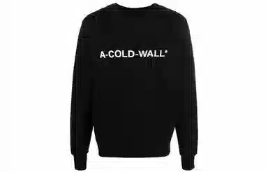 A-COLD-WALL* SS22 Logo Crewneck Sweatshirt Black