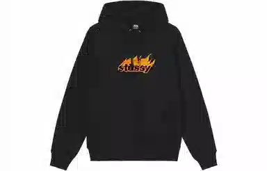 Stussy SS22 Flames Hood Logo