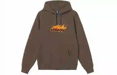 Stussy SS22 Flames Hood Logo