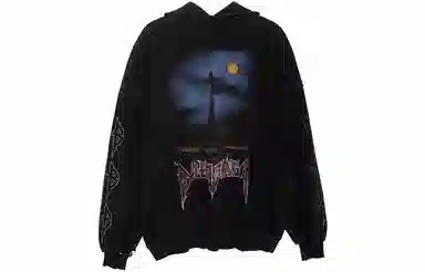 Balenciaga FW23 Logo Hoodie Black