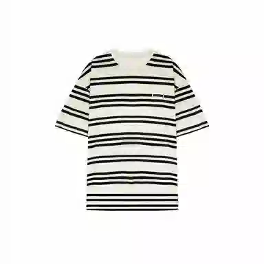 WILD LEADER Retro Crewneck T-Shirt Beige