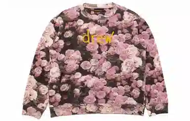 Drew House logo scribble crewneck roses