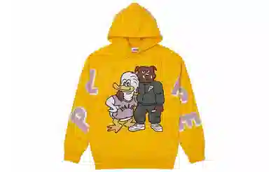 PALACE SS22 Dog And Duck Drop Shoulder Hood Yellow