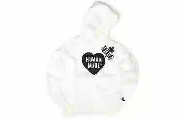 HUMAN MADE x Noritake Hoodie White Heart Letter Print