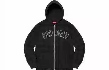 Supreme SS22 Week 17 Reverse Patchwork Zip Up Hooded Sweatshirt