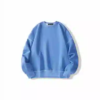 我是大卫 基础款简约韩版不规则圆领打底外套宽松卫衣 男女同款