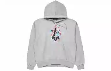 acme de la vieADLV SS22 A Logo Emblem Flower Essential Hoodie Melange Logo