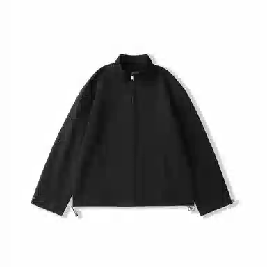 我是大卫 简约基础款纯色外套宽松高级感拉链开衫卫衣 男女同款