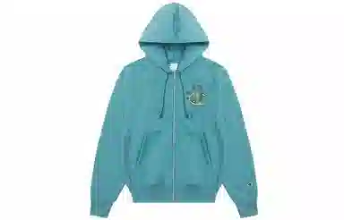 Champion US Life Logo Zip Floral Sweatshirt