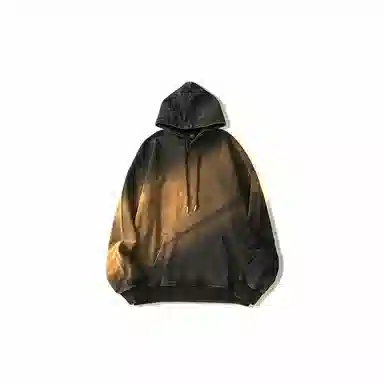 我是大卫 韩版纯色基础款纯棉连帽口袋慵懒风宽松卫衣 男女同款 深灰色