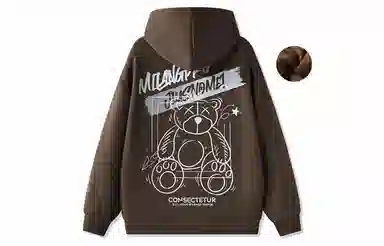 国际米兰足球俱乐部 涂鸦印花宽松休闲连帽套头学生运动户外内搭上衣重磅卫衣 男女同款