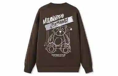 国际米兰足球俱乐部 涂鸦印花宽松休闲连帽套头学生运动户外内搭上衣重磅卫衣 男女同款