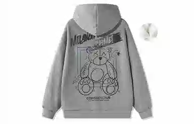 国际米兰足球俱乐部 涂鸦印花宽松休闲连帽套头学生运动户外内搭上衣重磅卫衣 男女同款