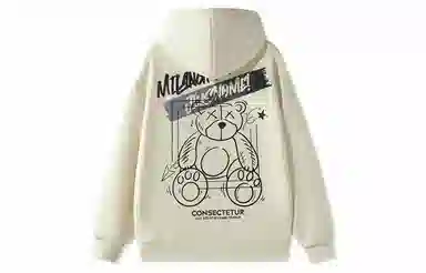 国际米兰足球俱乐部 涂鸦印花宽松休闲连帽套头学生运动户外内搭上衣重磅卫衣 男女同款