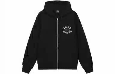 Stussy x BORN x RAISED SS23 Logo ZIP HogoOODIE Logo