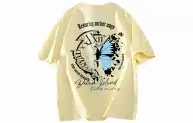 AYEA Butterfly Clock Print T-Shirt
