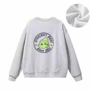 星际者 秋冬季保暖打底衫卡通章鱼图案字母印花卫衣 男女同款 加绒加厚可选