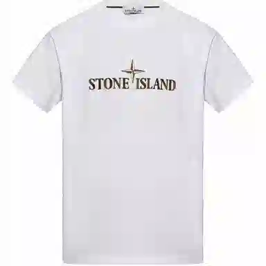Stone Island FW24 Logo Crewneck T-Shirt White