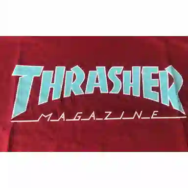 Thrasher Basic Letter T-Shirt Red